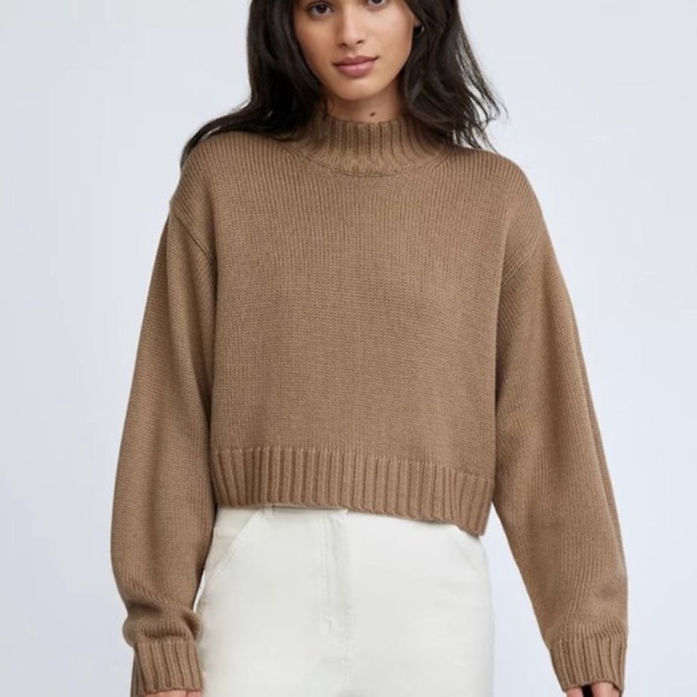 Aritzia Wilfred Free 100% merino wool Harper turtleneck sweater - Picture 2 of 8